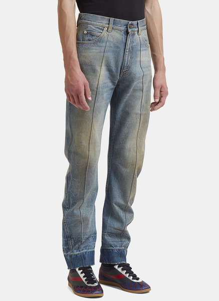  Gucci Gucci Distressed Stone Washed Jeans - Mann Jeans Black 31 