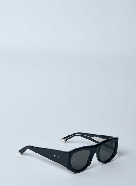  Gucci Gucci Rectangular Frame Sunglasses - Frau Sonnenbrillen Black One Size 