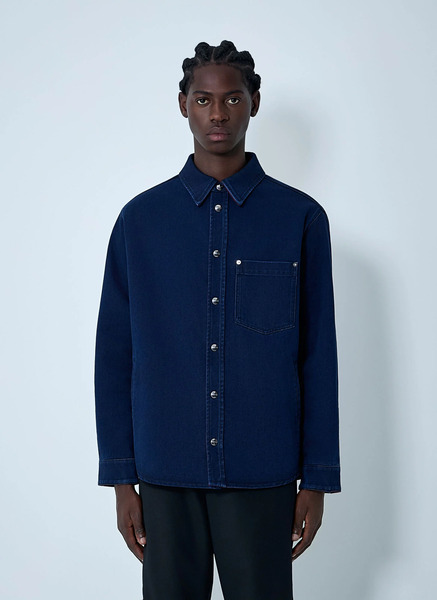  Gucci Gucci Reversible Shirt - Mann Hemden Navy Eu - 50 