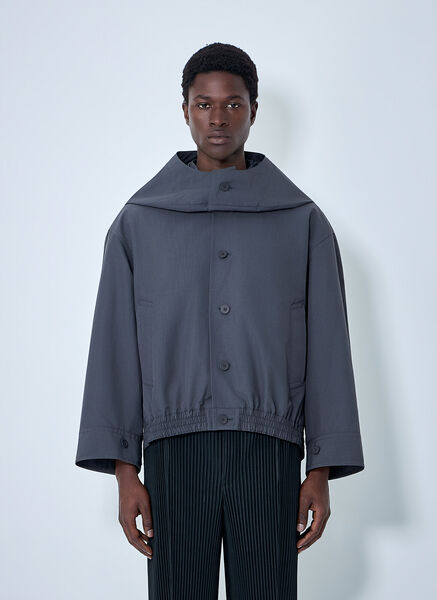  Homme Plissé Issey Miyake Homme Plissé Issey Miyake Structured Oversized Jacket - Mann Jacken Black 4 