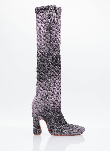  Isa Boulder Isa Boulder Spiral Cable Boots - Frau Stiefel Lilac Eu - 37 