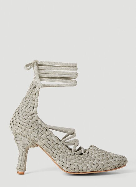  Isa Boulder Isa Boulder Weavestrap Heels - Frau Heels Silver Eu - 37 