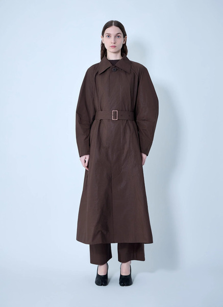  Issey Miyake Issey Miyake Akimbo Oversized Trench Coat - Frau Mäntel Brown 2 