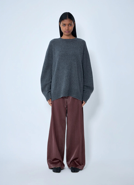  Issey Miyake Issey Miyake Oversized Knit Sweater - Frau Strick Black 2 