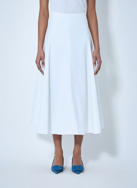  Jacquemus Jacquemus A-line Midi Skirt - Frau Röcke White Fr - 36 