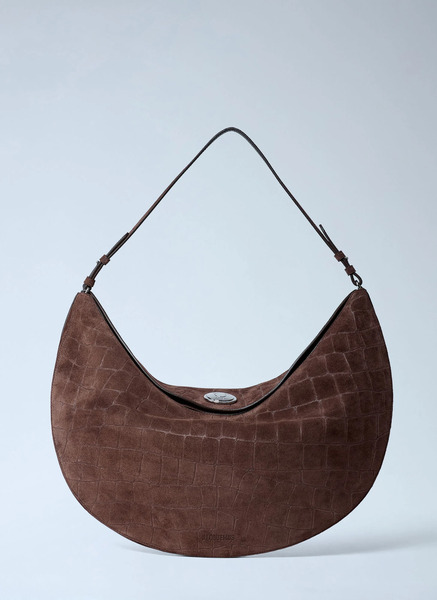  Jacquemus Jacquemus Le Calisso Round Shoulder Bag - Frau Schultertaschen Dark Brown One Size 
