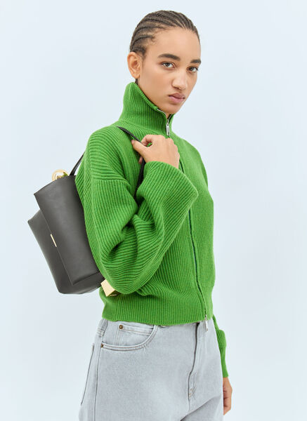  Jacquemus Jacquemus Le Rond Carré Handbag - Frau Schultertaschen Black One Size 