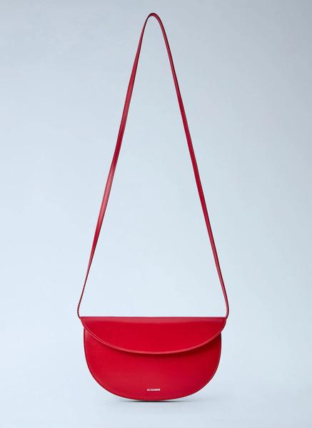 Jil Sander Jil Sander Curve Wallet With Strap - Frau Schultertaschen Red One Size 