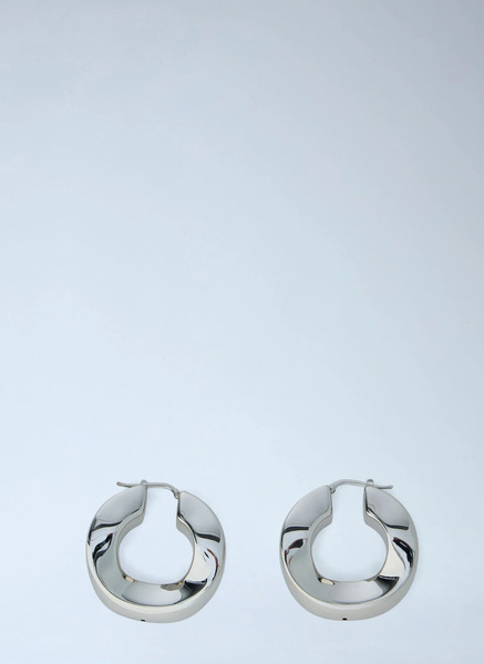  Jil Sander Jil Sander Sculpted Hoop Earrings - Frau Schmuck Silver One Size 