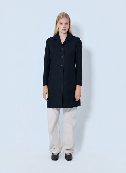  Jil Sander Jil Sander Single-breasted Wool Coat - Frau Mäntel Black It - 42 