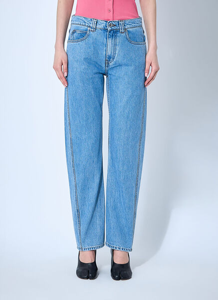  Jw Anderson Jw Anderson Twisted Denim Jeans - Frau Jeans Light Blue 29 