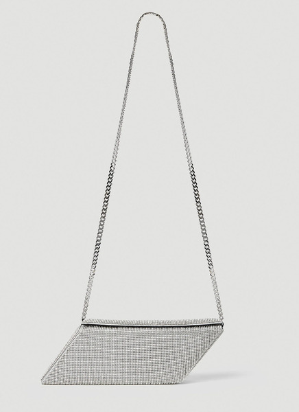  Kara Kara Parallelogram Shoulder Bag - Frau Schultertaschen Silver One Size 