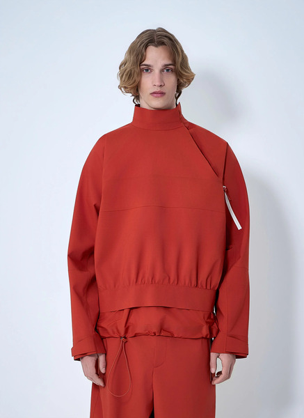  Lacoste Lacoste Asymmetric Zip Jacket - Mann Sweatshirts Red S - M 