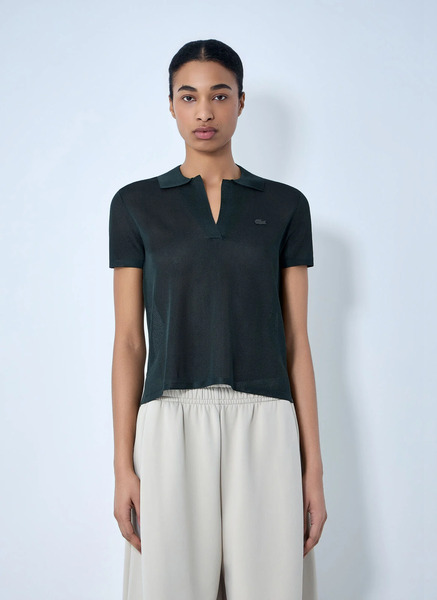  Lacoste Lacoste Knit Polo Shirt - Frau T-shirts Green L 