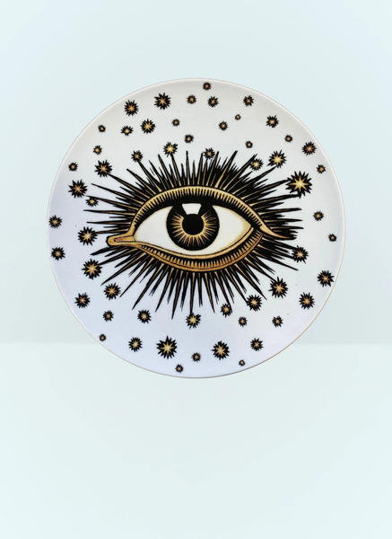  Les-ottomans Les-ottomans Eye Dinner Plate -  Kitchen White One Size 