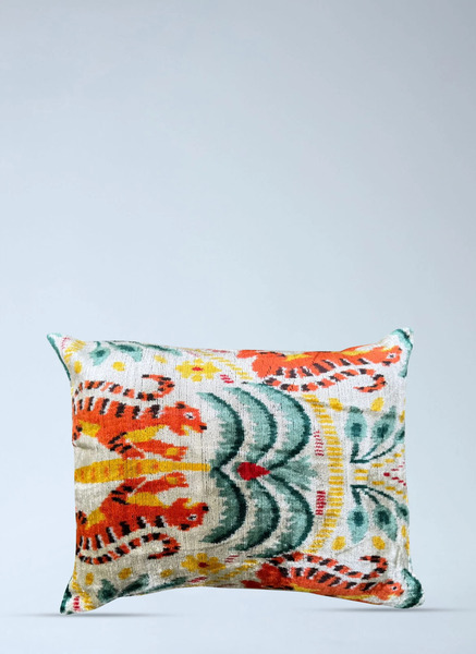  Les-ottomans Les-ottomans Ikat Pattern Cushion Cover -  Textiles Multicolour One Size 
