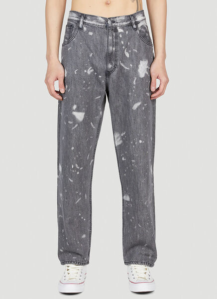  Ln-cc X Non Ln-cc X Non Bleached Relaxed Jeans - Mann Jeans Grey 30 