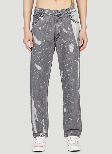  Ln-cc X Non Ln-cc X Non Bleached Relaxed Jeans - Mann Jeans Grey 30 
