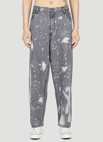  Ln-cc X Non Ln-cc X Non Bleached Wide Jeans - Mann Jeans Grey 30 