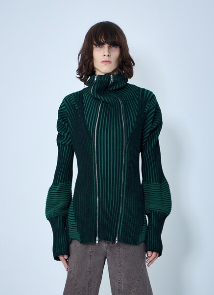  Lueder Lueder Healer Knit Zip Jacket -  Jacken Green S 