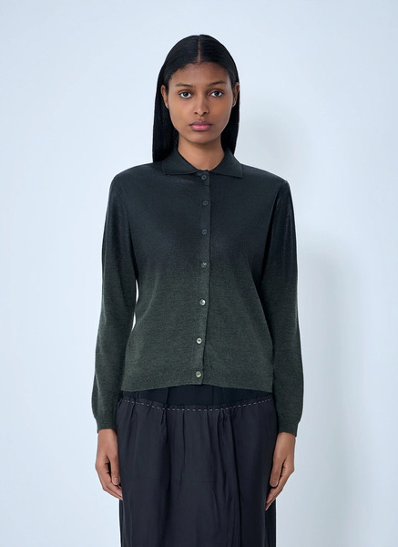  Maison Margiela Maison Margiela Button-up Knit Cardigan - Frau Strick Green M 