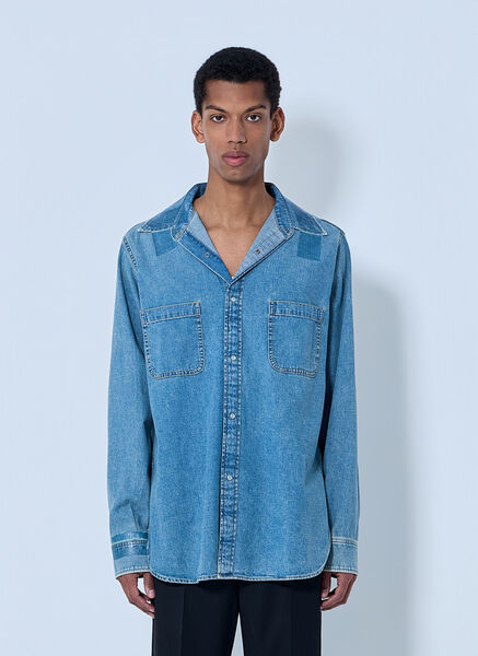  Maison Margiela Maison Margiela Denim Button-down Shirt - Mann Hemden Blue It - 48 