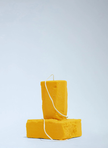  Malte Van Der Meyden Malte Van Der Meyden Large Stack Candle -  Candles & Scents Yellow One Size 