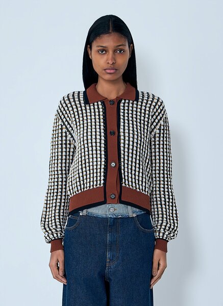  Marni Marni Cotton-blend Cardigan - Frau Strick White It - 44 