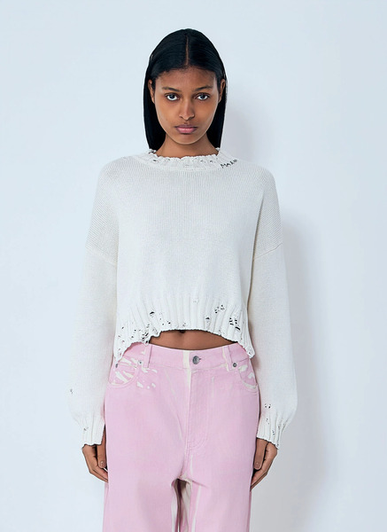  Marni Marni Logo Motif Sweater - Frau Strick Cream It - 42 