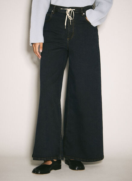  Marni Marni Wide-leg Stretch Jeans - Frau Jeans Black It - 38 