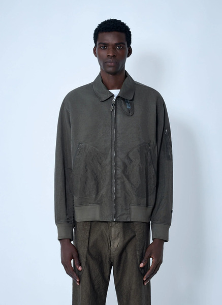  Massimo Osti Studio Massimo Osti Studio Garmet-dyed Bomber Jacket - Mann Jacken Olive M 