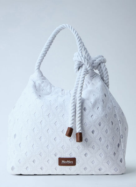  Max Mara Max Mara Arte Tote Bag - Frau Schultertaschen White One Size 
