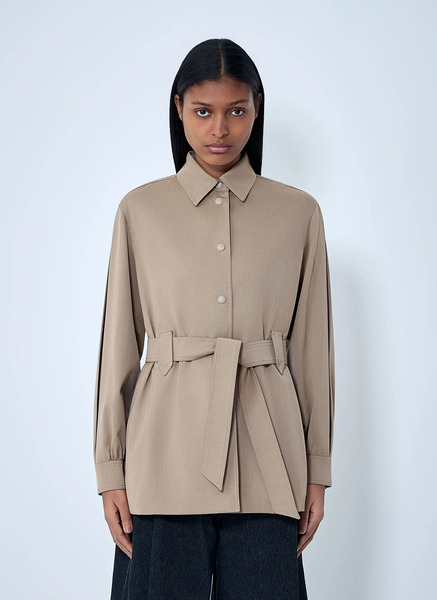  Max Mara Max Mara Belted Button-down Shirt - Frau Hemden Brown It - 40 