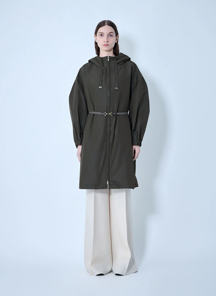  Max Mara Max Mara Belted Hooded Coat - Frau Mäntel Green It - 44 