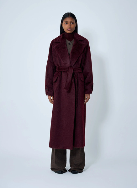  Max Mara Max Mara Cherry Coat - Frau Mäntel Bordeaux It - 40 