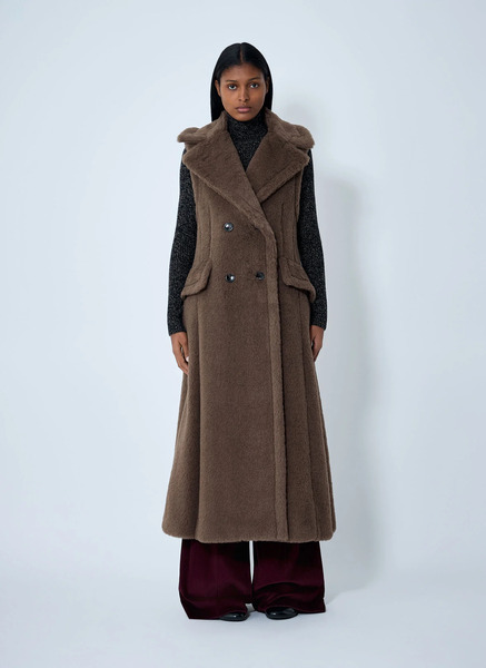  Max Mara Max Mara Double-breasted Gilet - Frau Mäntel Brown It - 38 