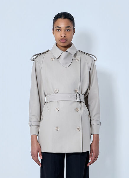  Max Mara Max Mara Double-breasted Trench Coat - Frau Mäntel Beige It - 38 