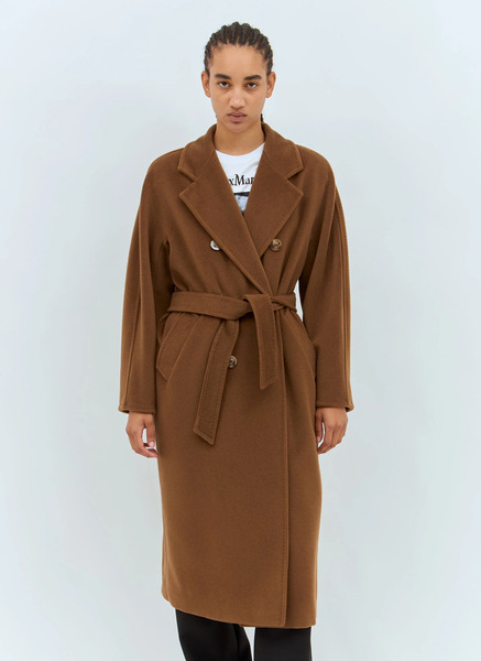  Max Mara Max Mara Madame 101801 Coat - Frau Mäntel Brown It - 34 