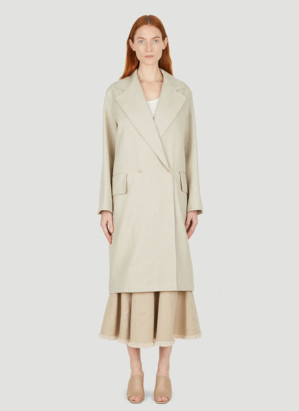  Max Mara Max Mara Mescal Double Breasted Coat - Frau Mäntel Beige It - 38 