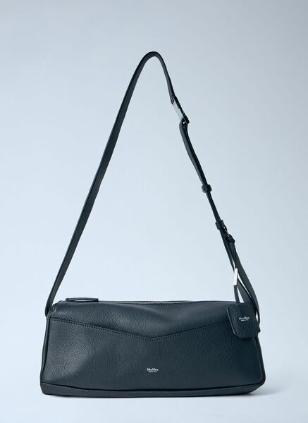  Max Mara Max Mara Rectangular Leather Shoulder Bag - Frau Schultertaschen Black One Size 