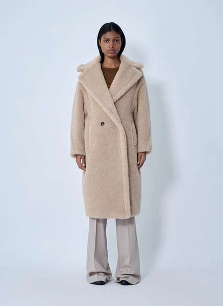  Max Mara Max Mara Tedgirl Coat - Frau Mäntel Beige S 