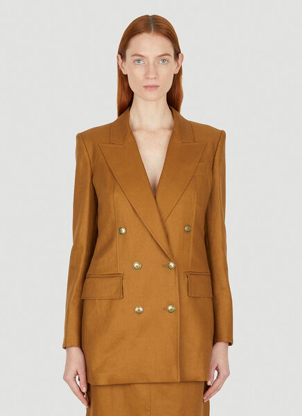  Max Mara Max Mara Verace Double Breasted Blazer - Frau Blazers Brown It - 42 