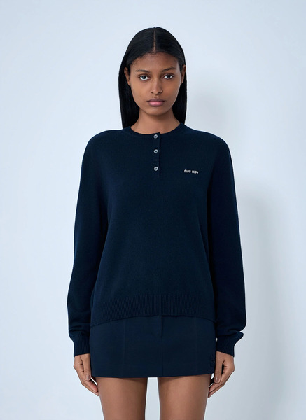  Miu Miu Miu Miu Cashmere Sweater - Frau Strick Blue It - 40 