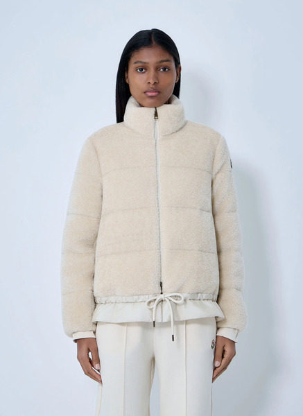  Moncler Moncler Cedre Teddy Down Jacket - Frau Jacken White 0 