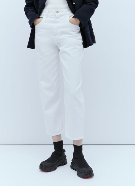 Moncler Moncler Cropped Jeans - Frau Jeans White It - 40 