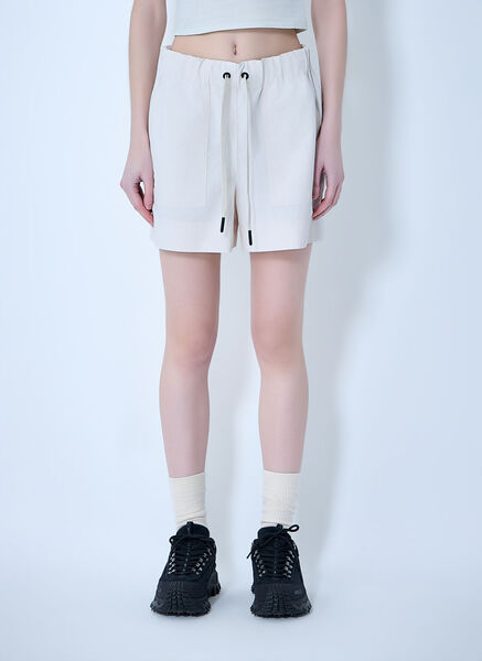  Moncler Grenoble Moncler Grenoble Drawstring Shorts - Frau Shorts White S 