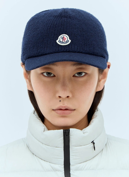  Moncler Moncler Knitted Baseball Cap - Frau Hats Blue S 