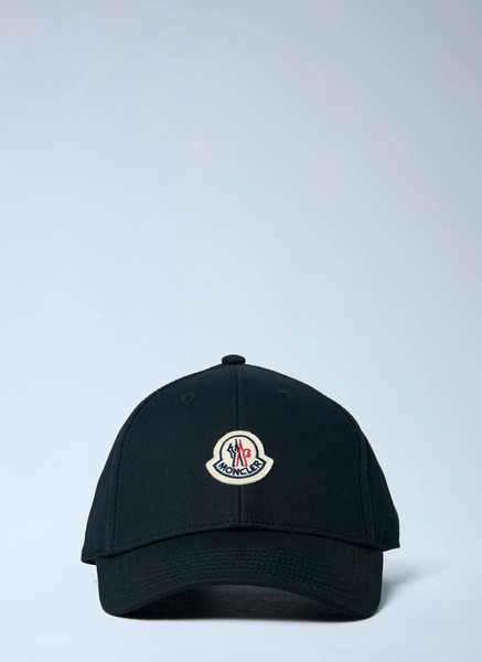  Moncler Moncler Logo Motif Baseball Cap - Frau Hats Black One Size 