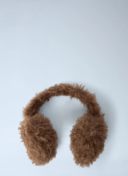  Moncler Moncler Logo Motif Ear Muffs - Frau Hats Camel One Size 