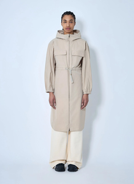  Moncler Moncler Peronne Long Parka Jacket - Frau Mäntel Beige 2 
